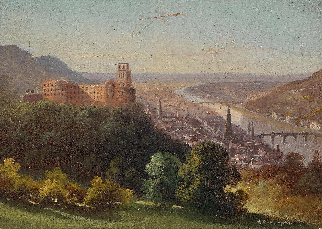 Blick auf Heidelberg von Hubert Sattler