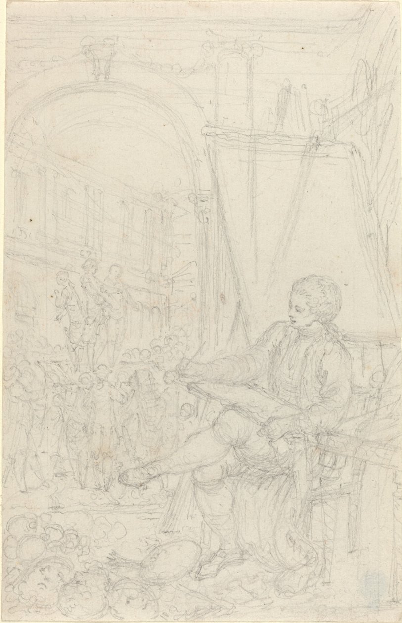 Selbstporträt von Hubert Francois Gravelot