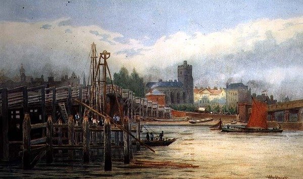 Alte Putney-Brücke von Hubert James Medlycott