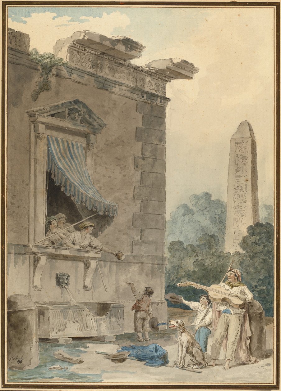 Wohltätige Damen von Hubert Robert