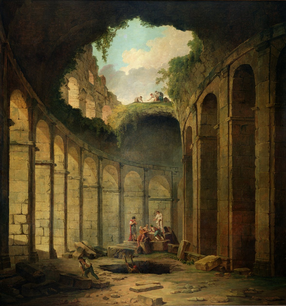 Das Kolosseum, Rom von Hubert Robert