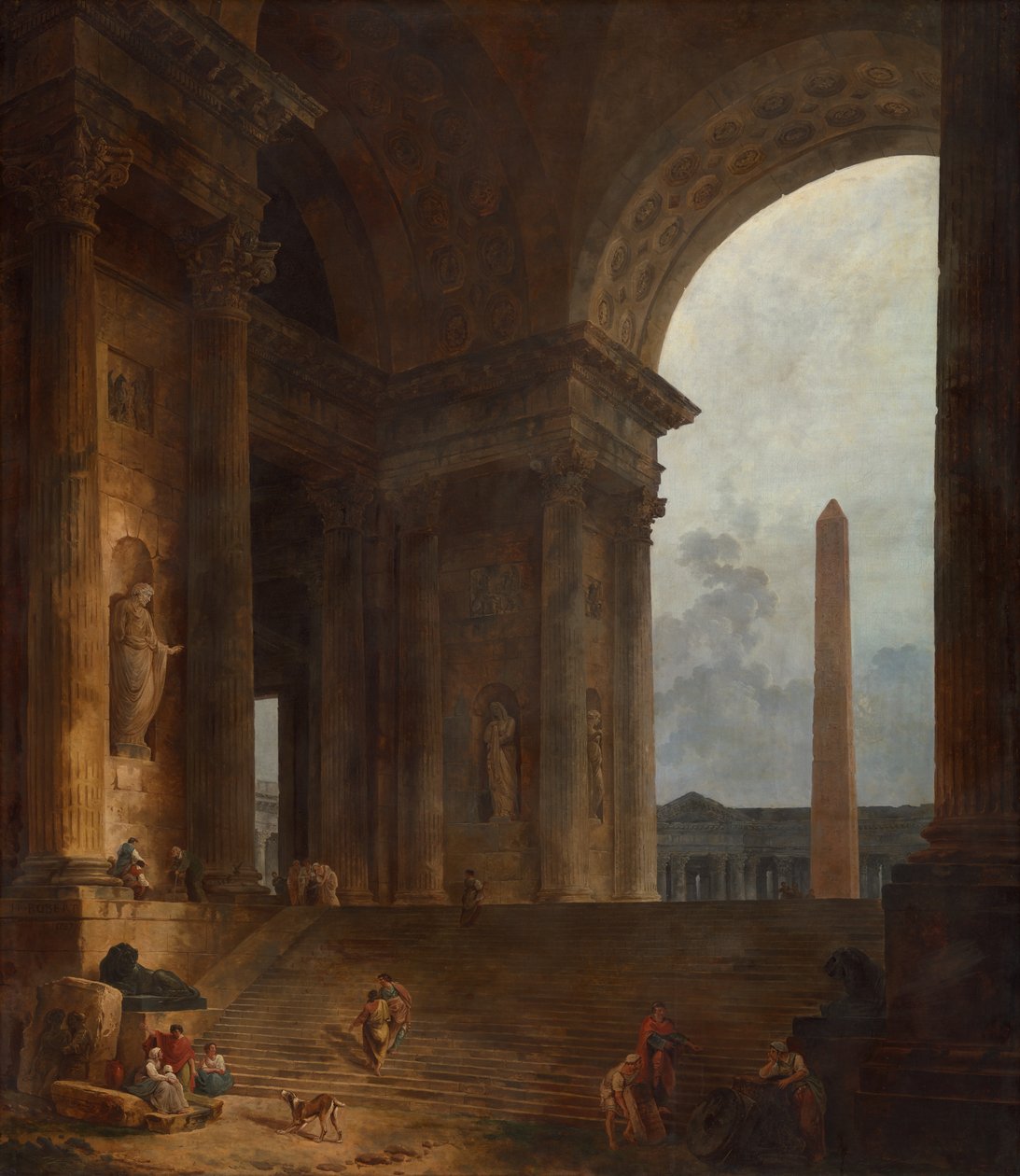 Der Obelisk von Hubert Robert