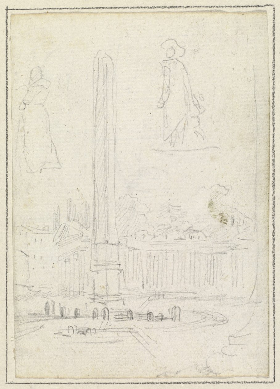 Der Obelisk auf dem Petersplatz von Hubert Robert
