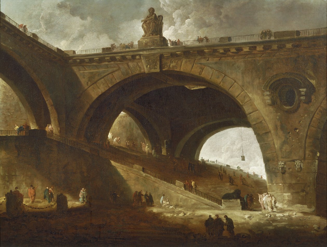 Die alte Brücke von Hubert Robert