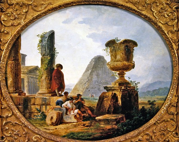Ruhende Krieger von Hubert Robert