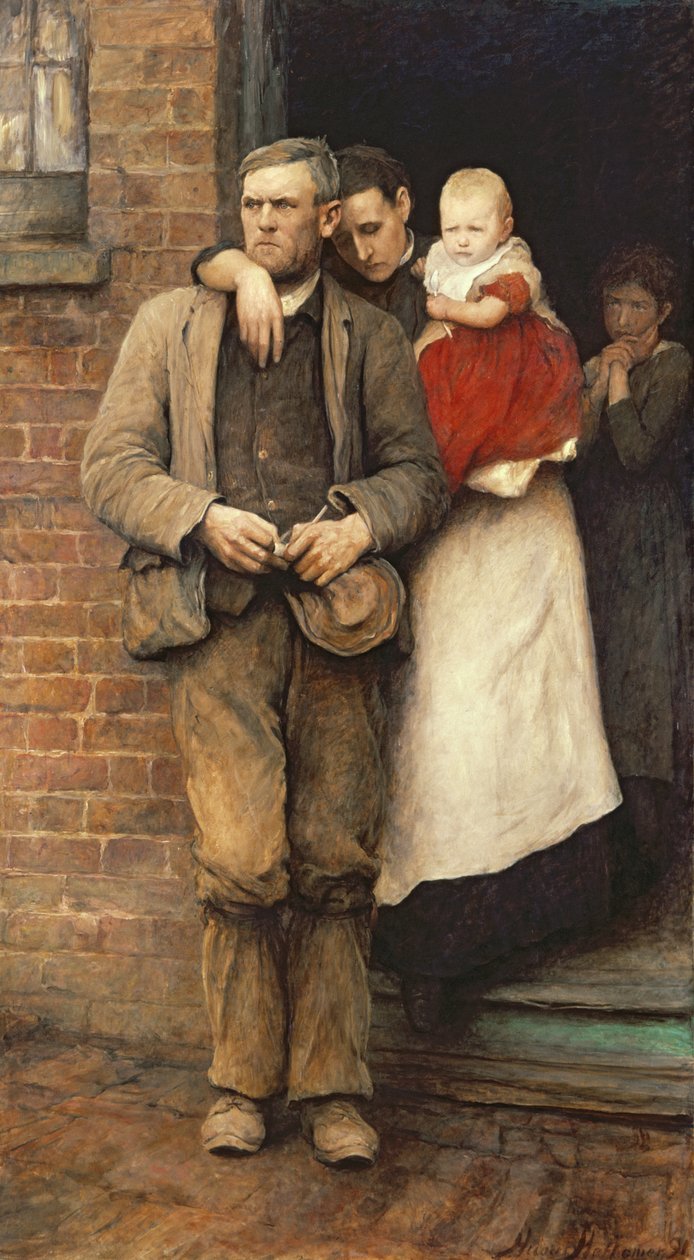 Im Streik, ca. 1891 von Hubert von Herkomer