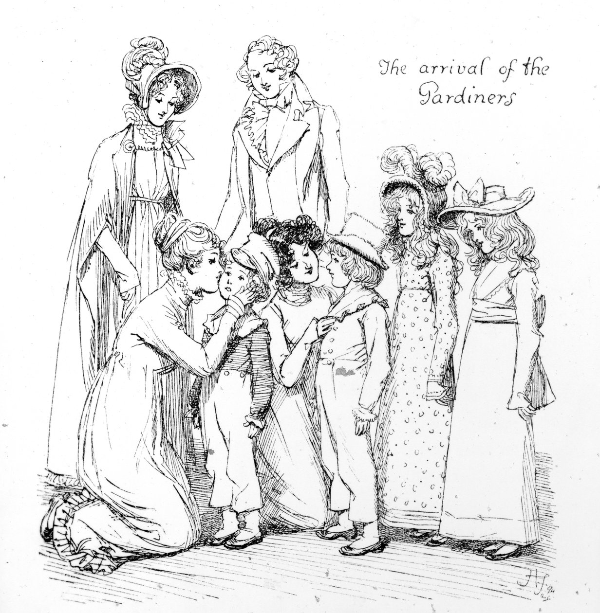 Die Ankunft der Gärtners, Illustration aus 