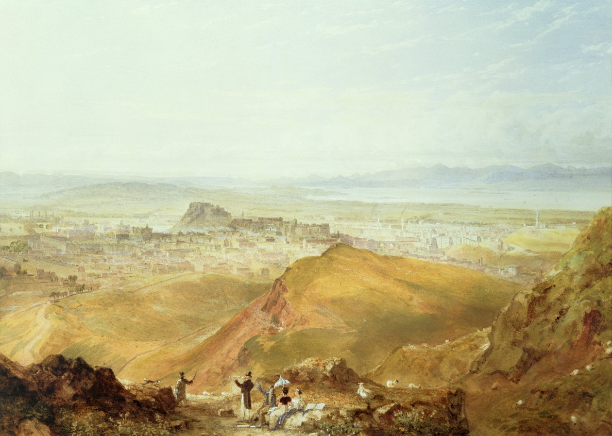 Ansicht von Edinburgh vom Arthur
