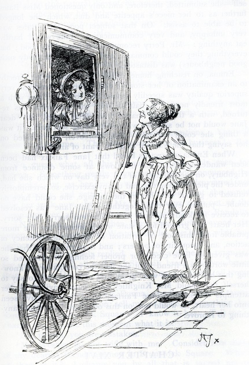 "Miss Bates und Emma" (Illustration) von Hugh Thomson