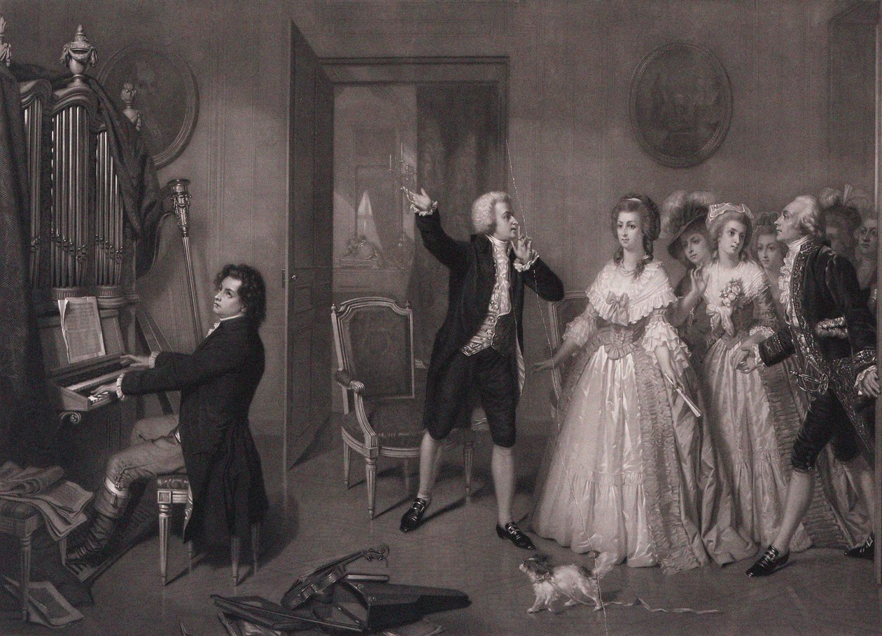 Beethoven im Haus von Mozart von Hugues Merle