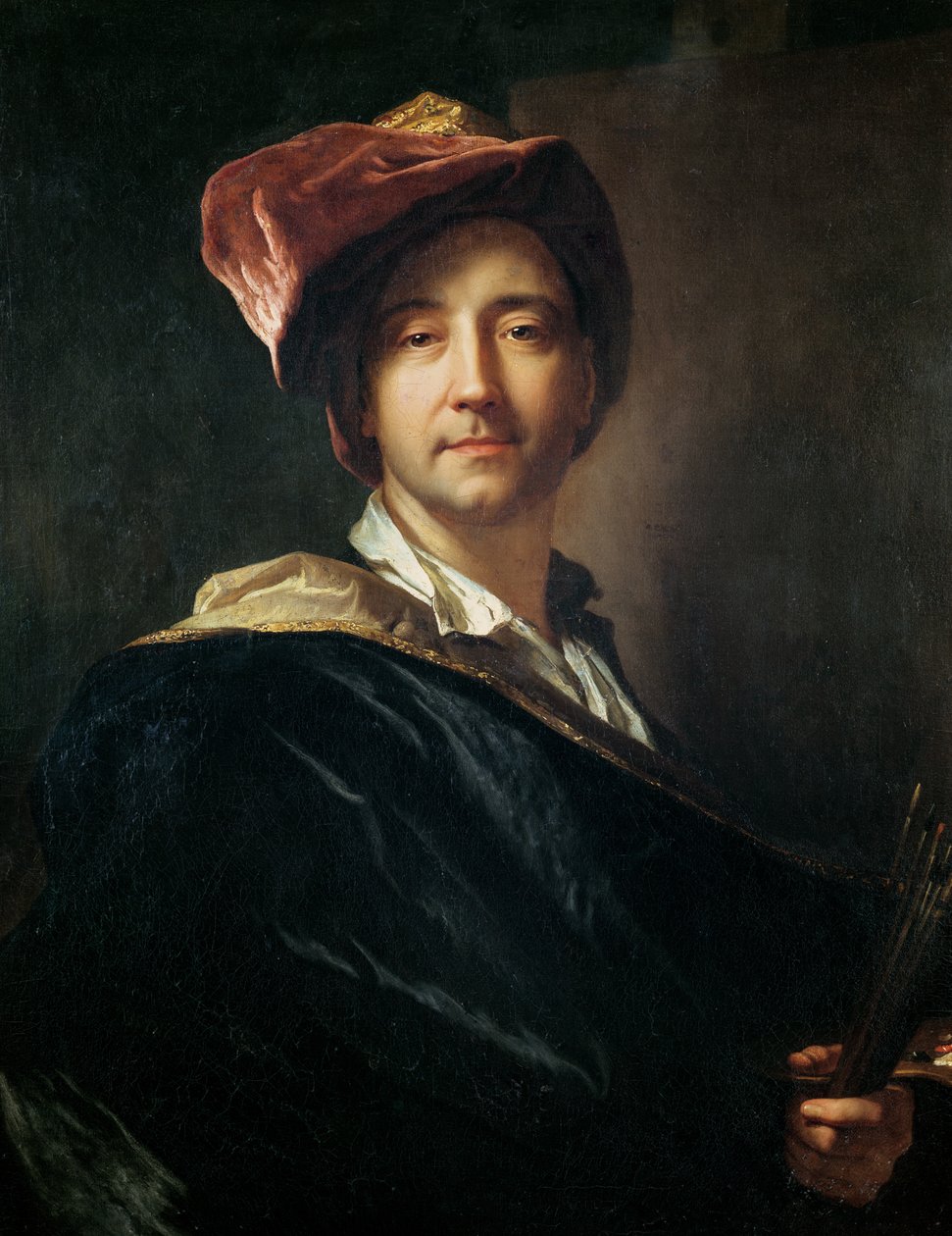 Selbstporträt im Turban, 1700 von Hyacinthe Francois Rigaud