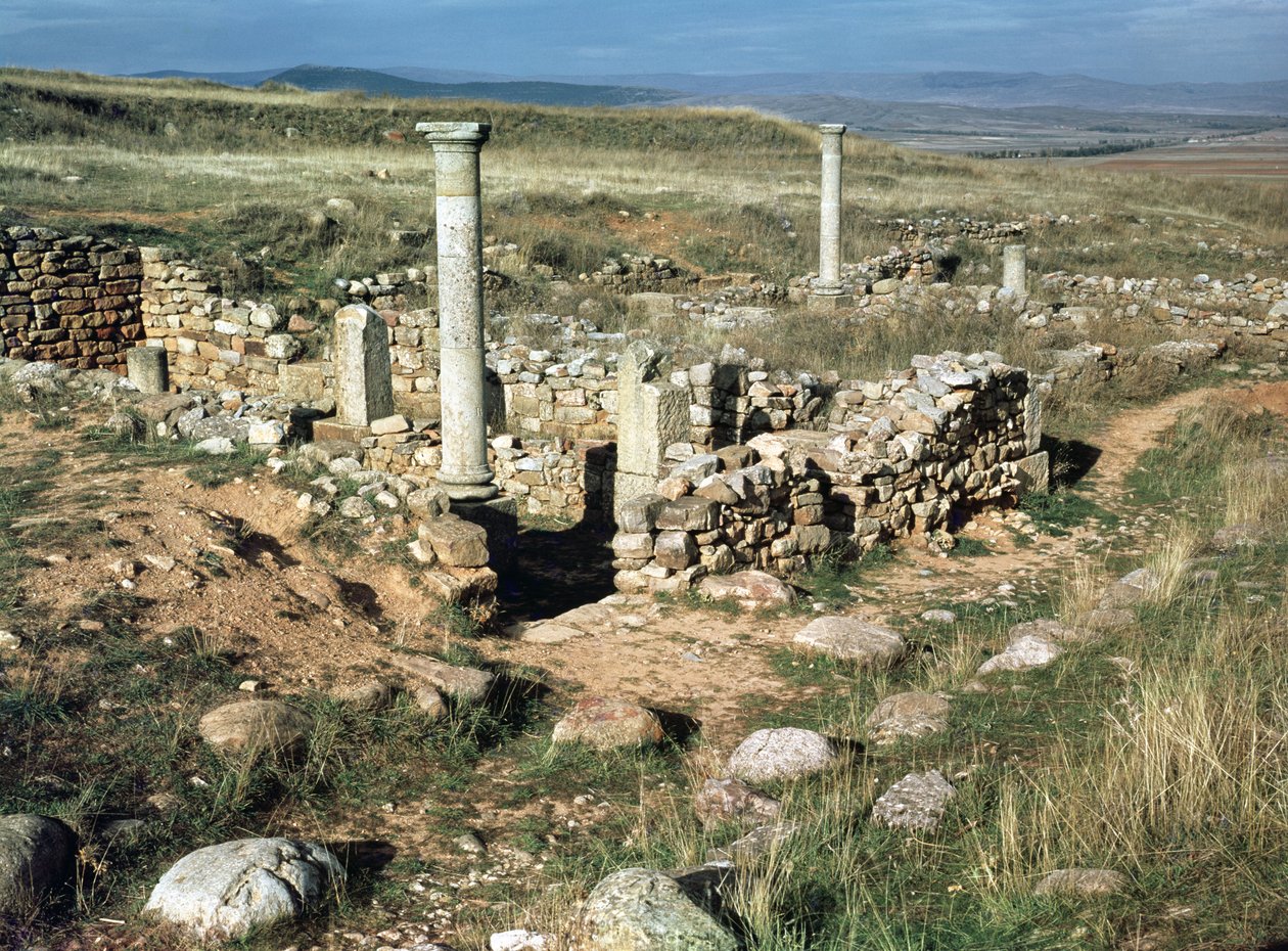 Ruine eines Hauses in der iberischen Stadt, erobert von Scipio Aemilianus im Jahr 133 v. Chr. von Iberian