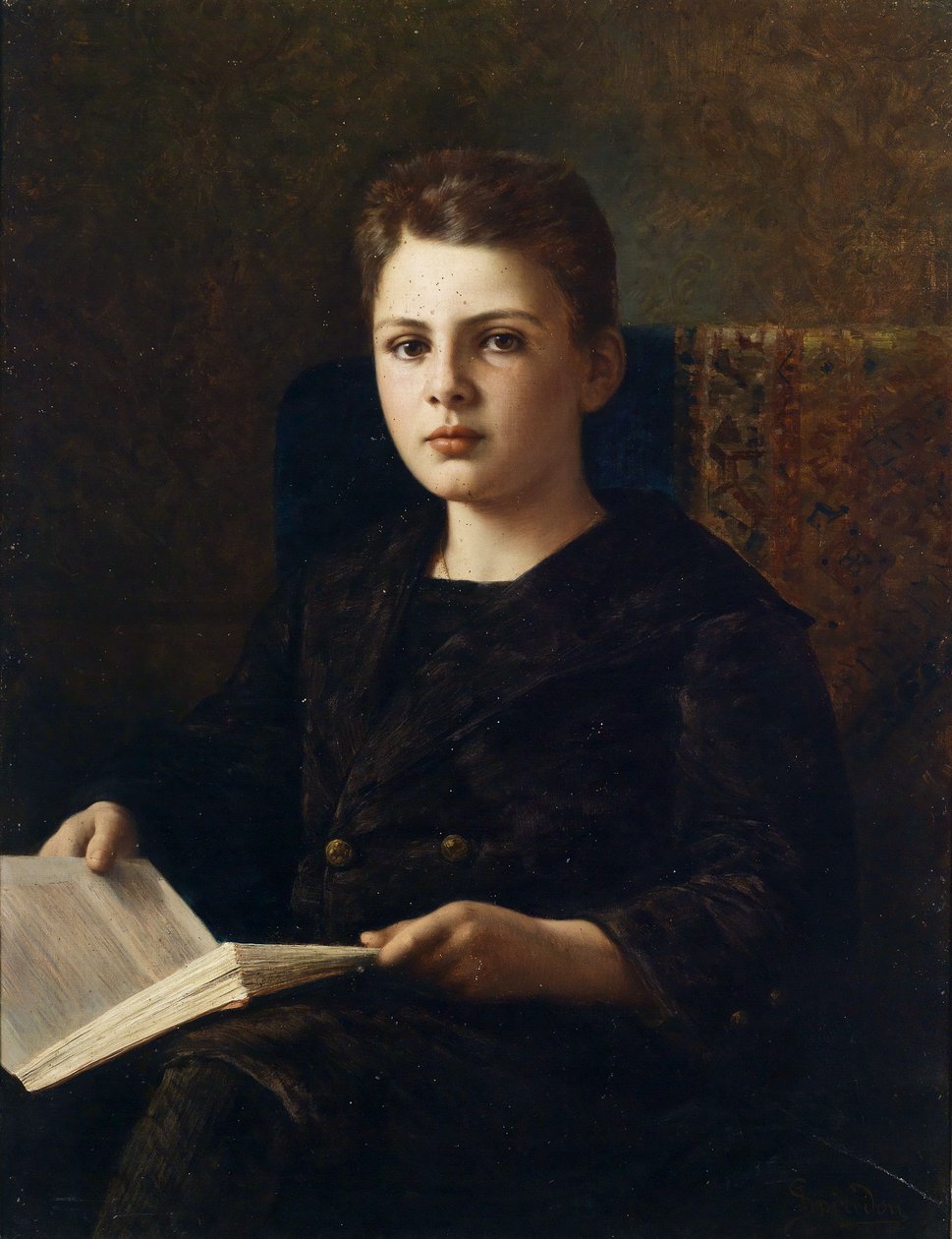 Porträt des jungen Oskar von Fraenkel von Ignace Spiridon