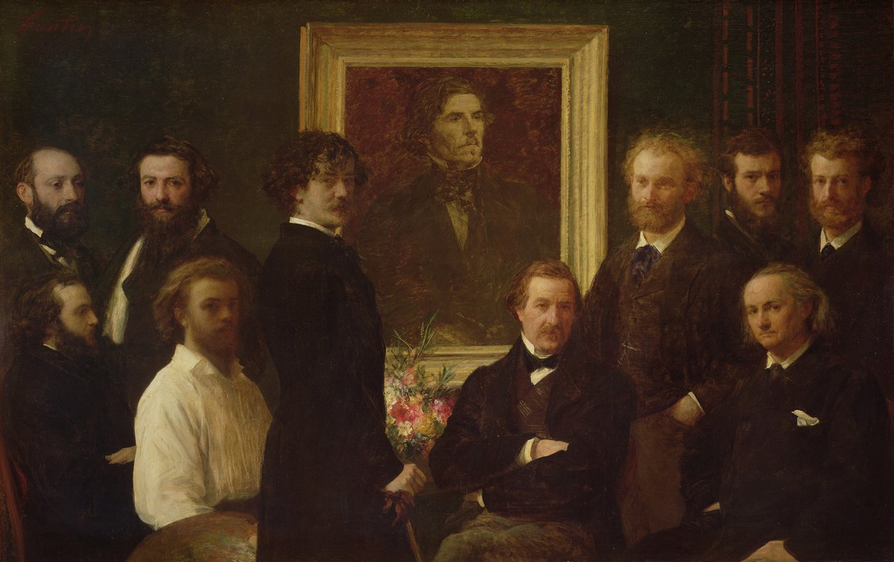 Hommage an Delacroix von Ignace Henri Jean Fantin Latour