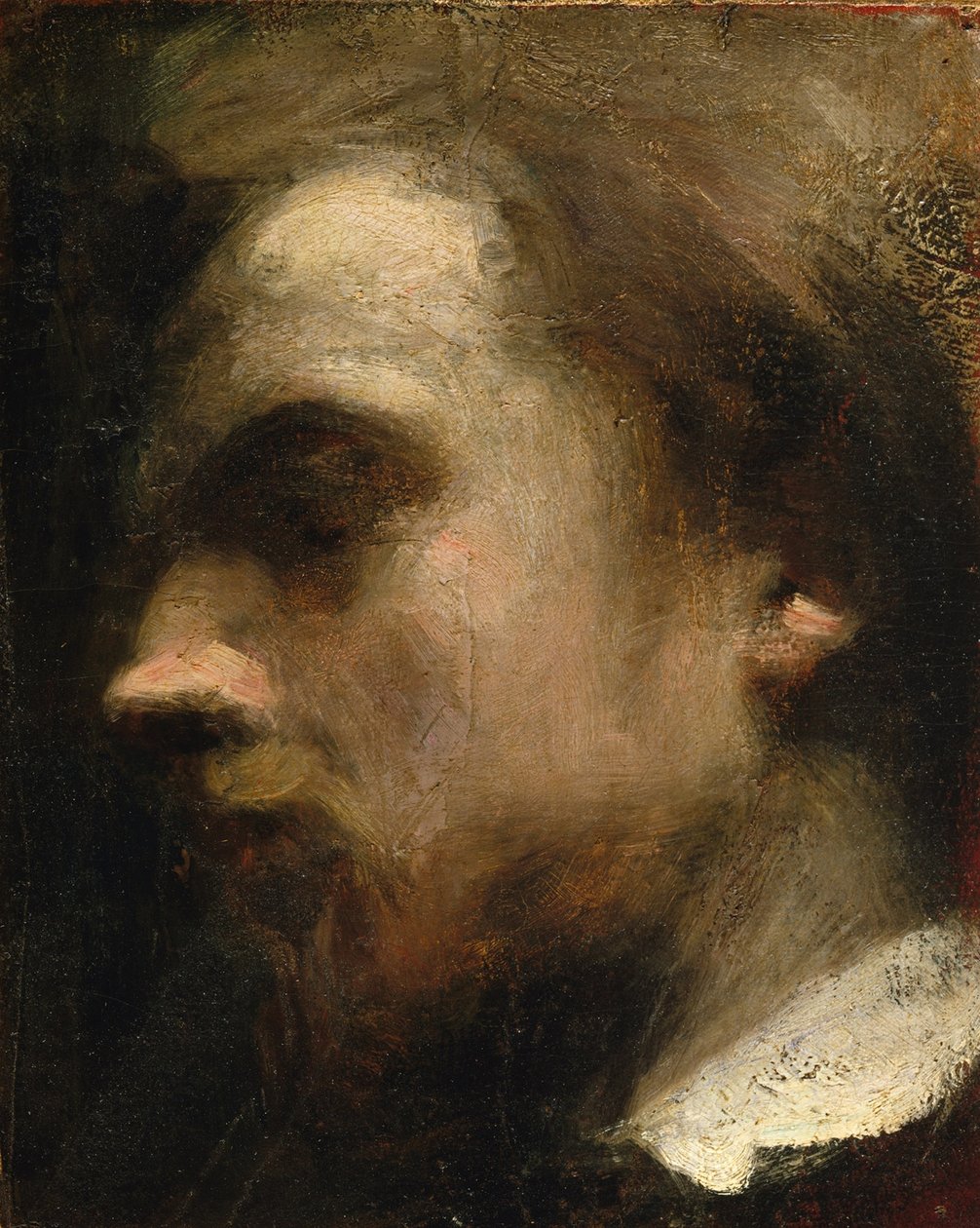 Selbstporträt, ca. 1858 von Ignace Henri Jean Fantin Latour