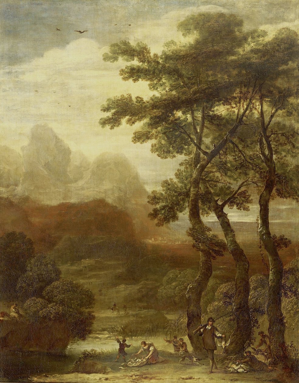Landschaft mit Jägern von Ignacio de Iriarte