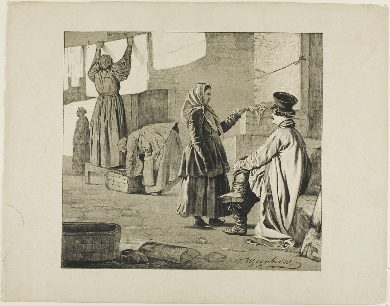 Szenen aus dem russischen Volksleben von Ignatii Stepanovich Shchedrovskii