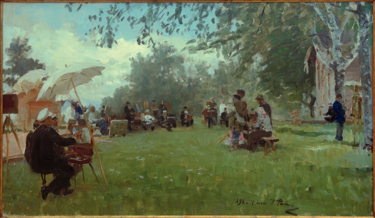 Auf der Datscha der Akademie von Ilya Efimovich Repin