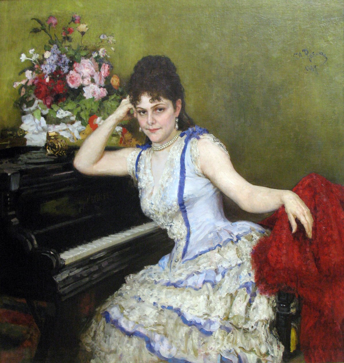 Porträt von S.I. Menter von Ilya Efimovich Repin