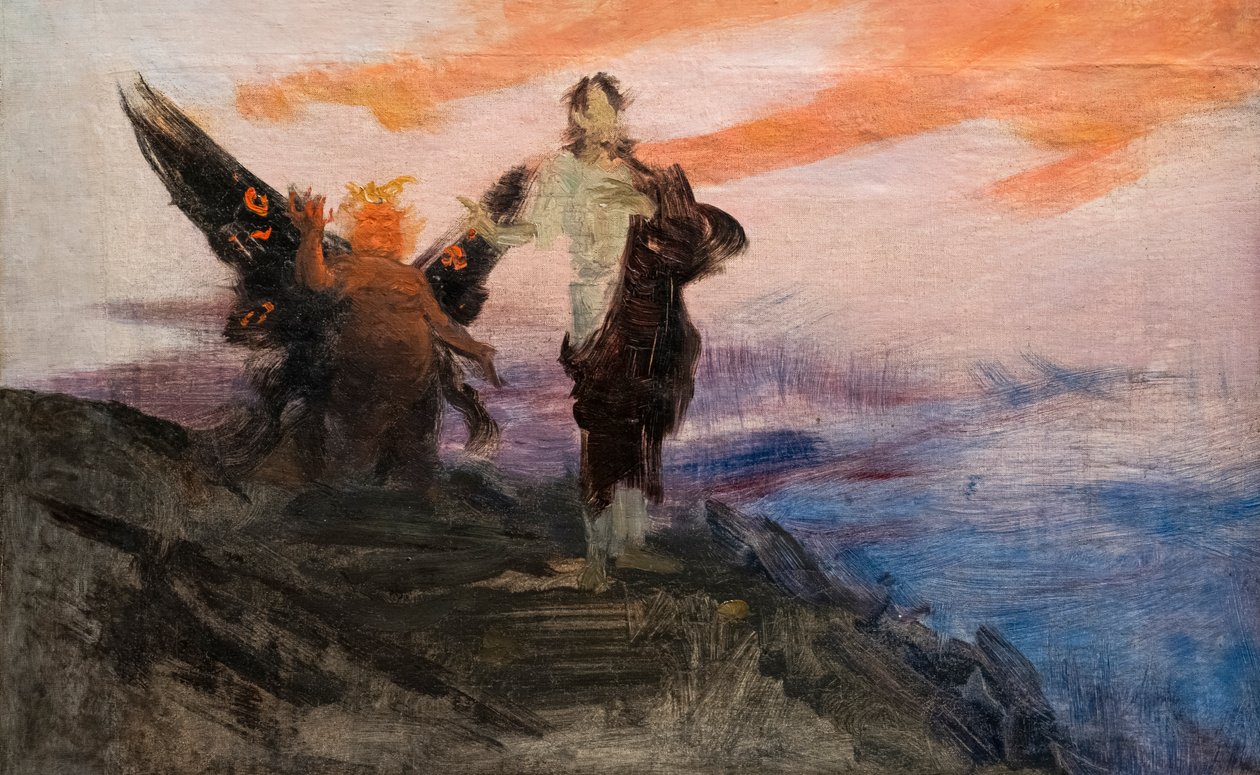 Die Versuchung Christi von Ilya Efimovich Repin