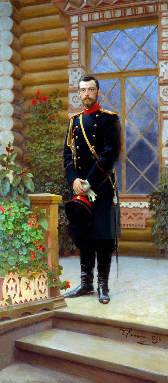 Zar Nikolaus II. von Russland, 1896 von Ilya Efimovich Repin