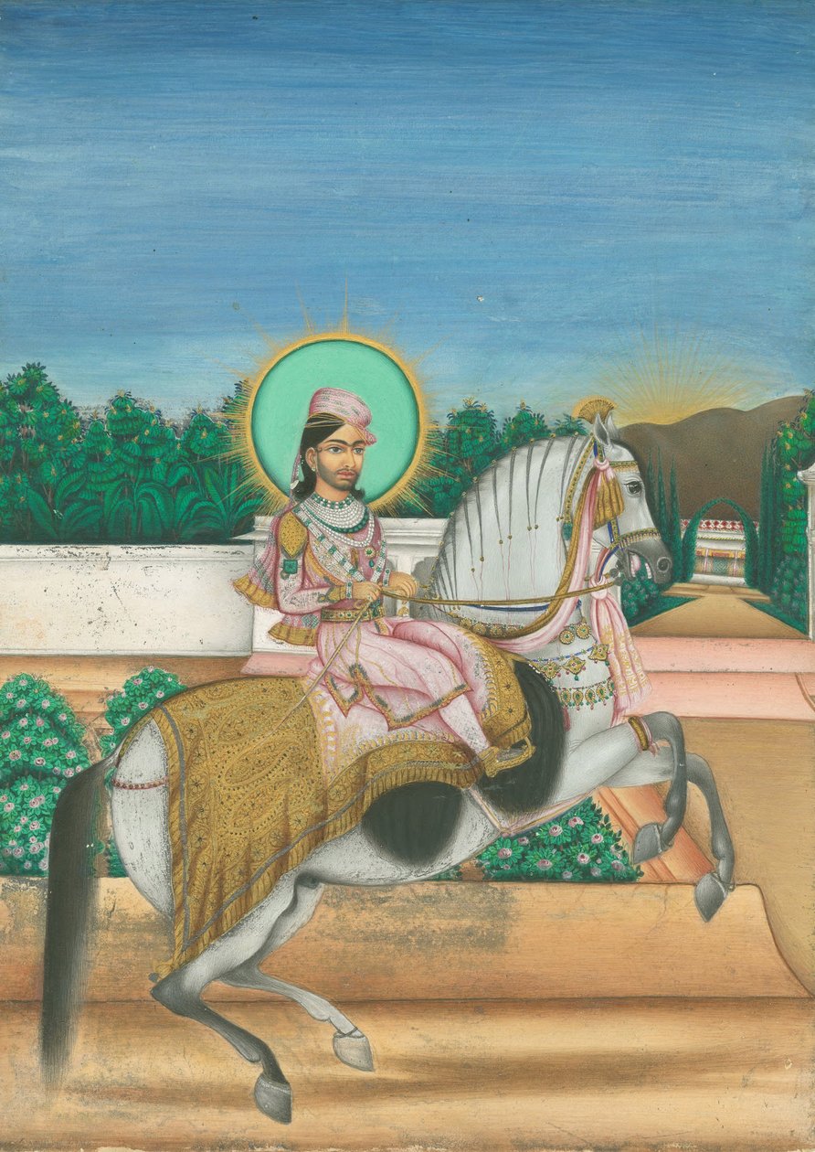 Sheodan Singh, Maharaja von Alwar, ca. 1820 von Indian Art