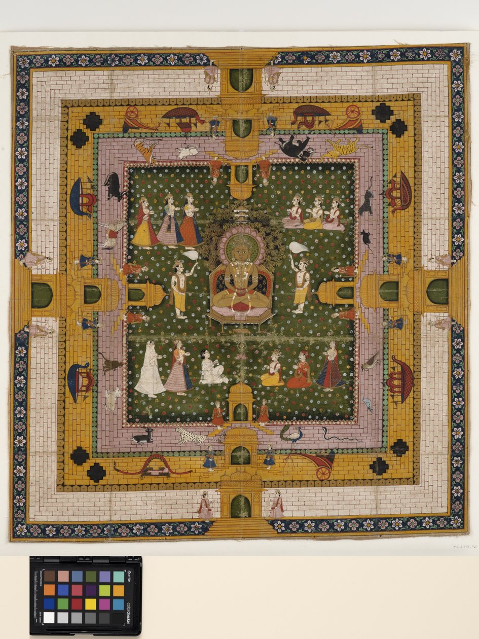 Ein Jina auf dem Thron von Indian School