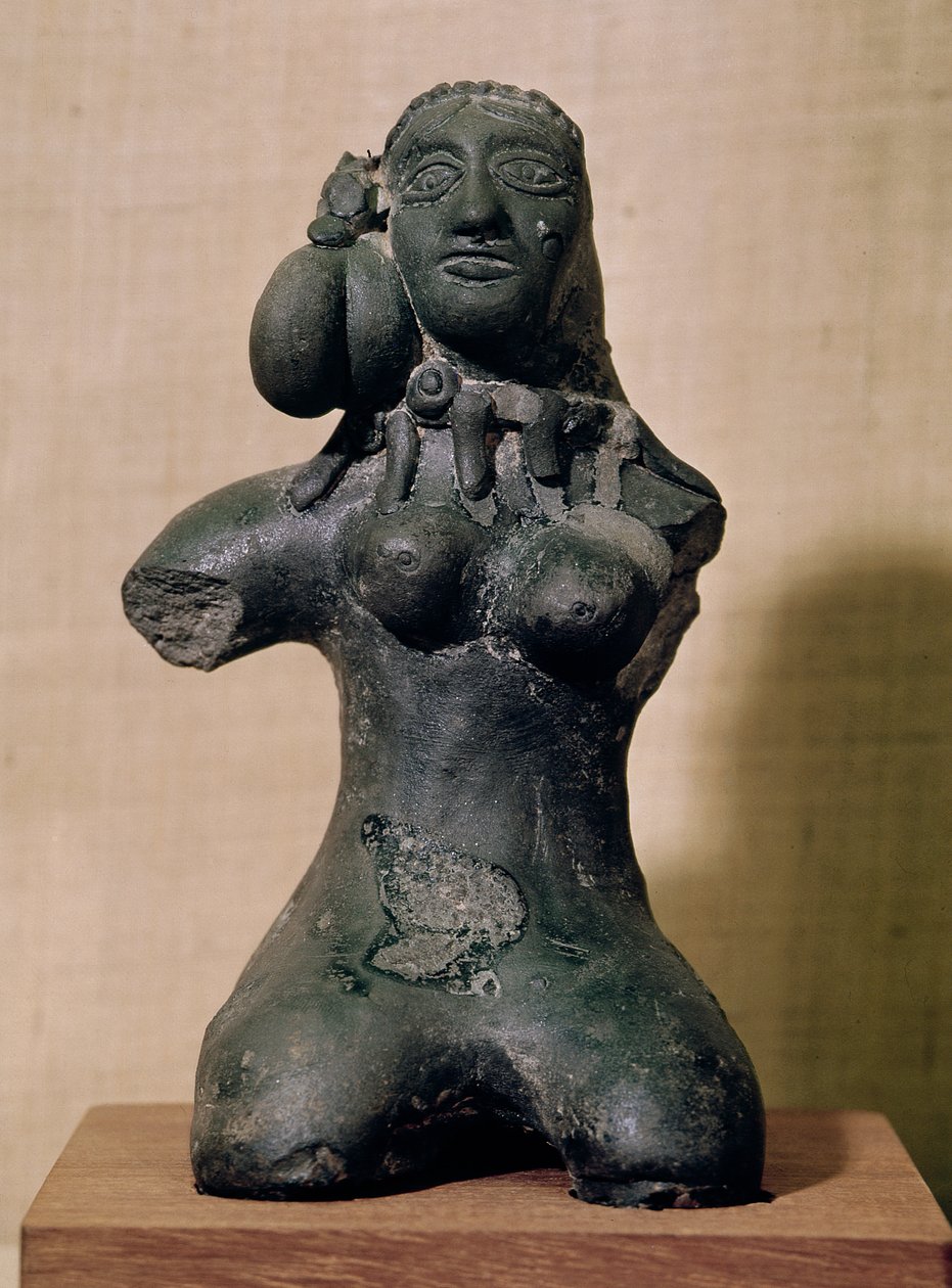 Weibliches Idol, Maurya, 3.-2. Jahrhundert v. Chr. von Indian School