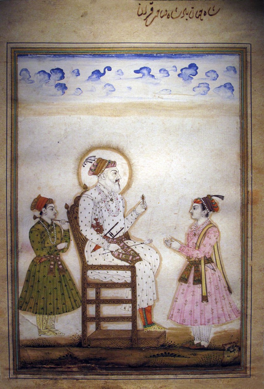 Shah Jahan mit Begleitern von Indian School
