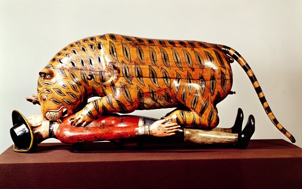 Tipus Tiger, ca. 1790 (Holz) von Indian School