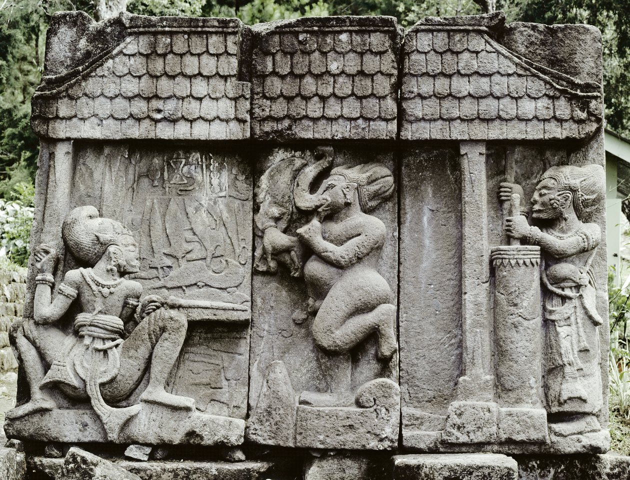 Schmiedeszene von Indonesian School