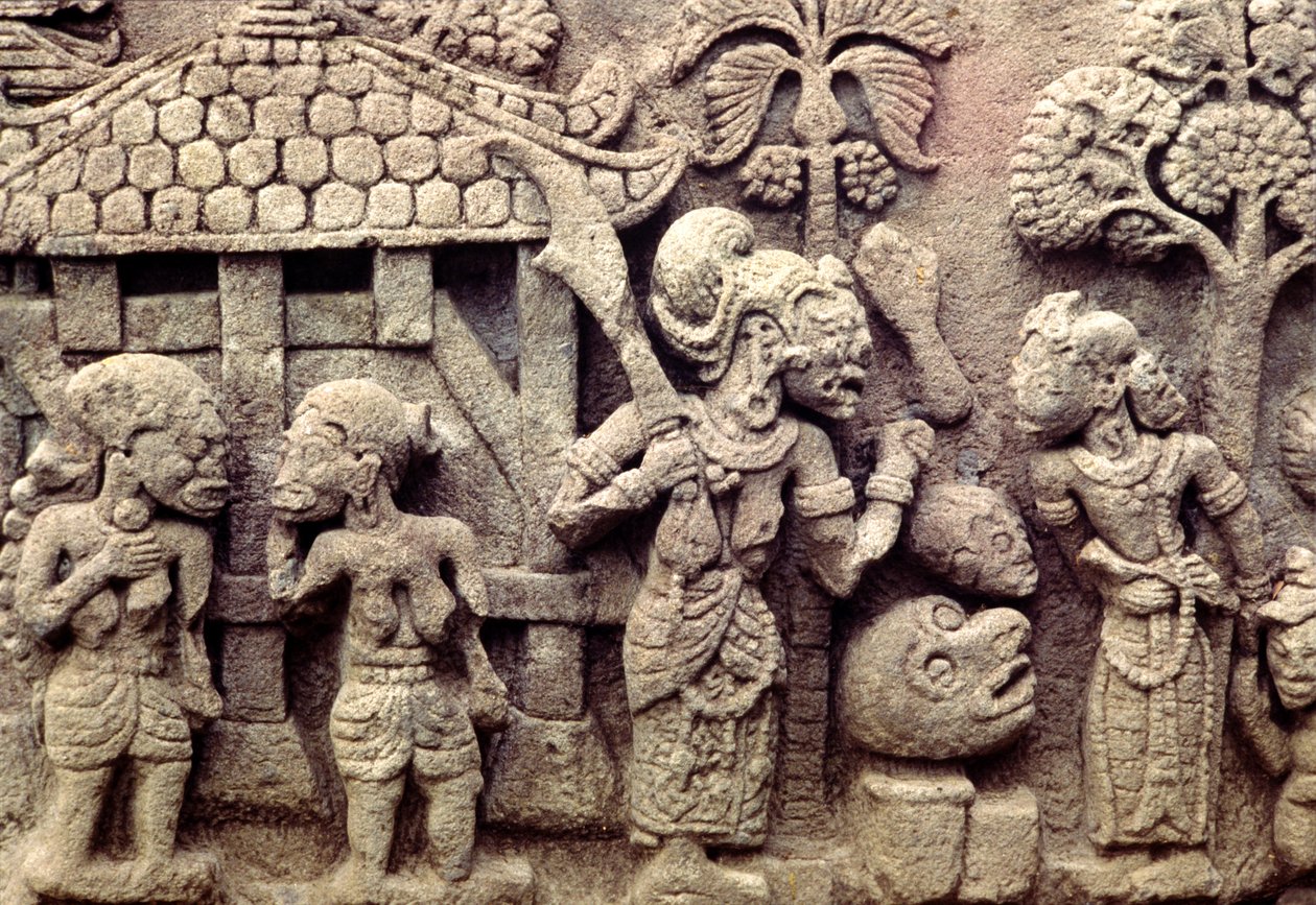 Relief von Indonesian School
