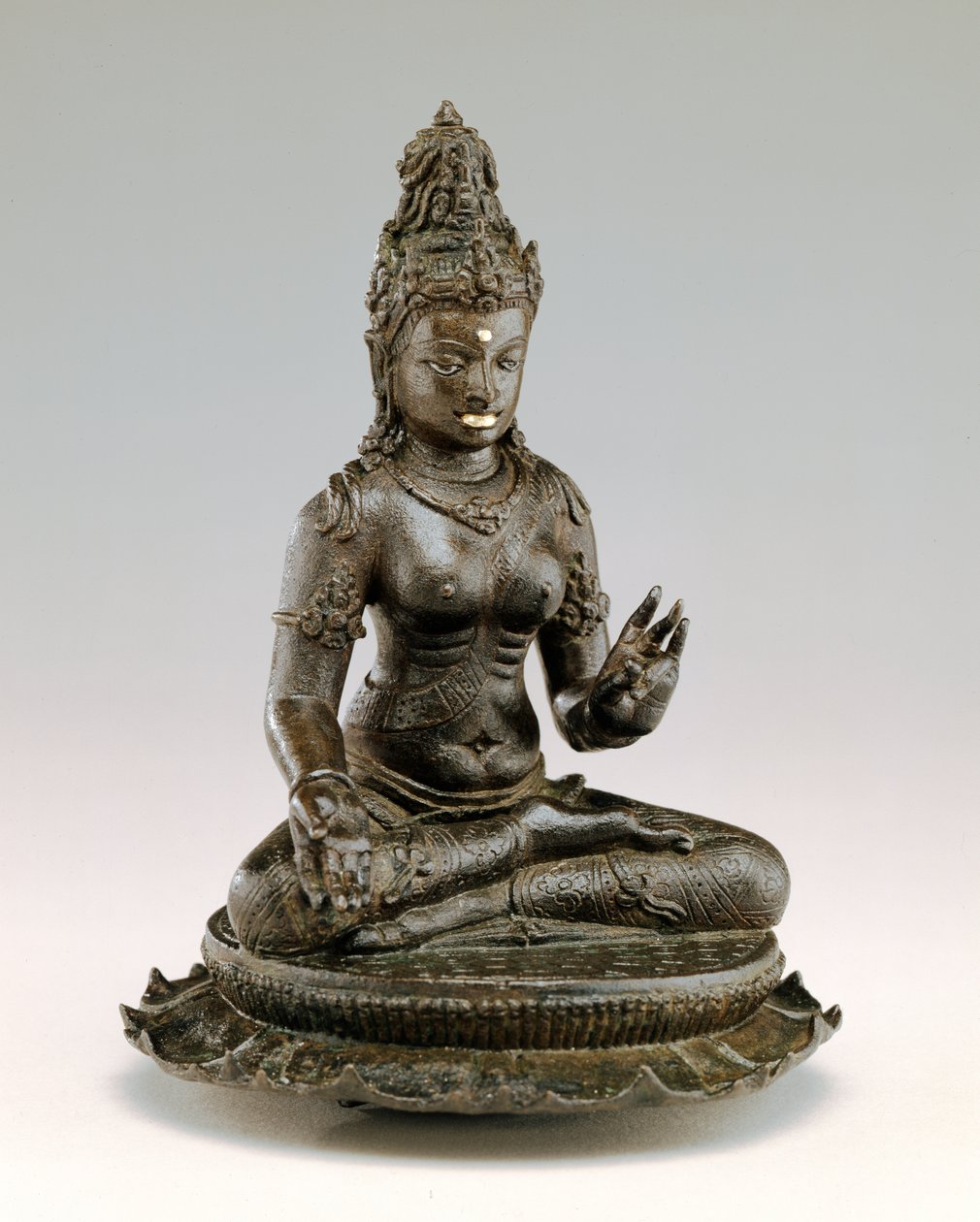 Sitzende Tara (Bronze, Gold & Silber) von Indonesian School