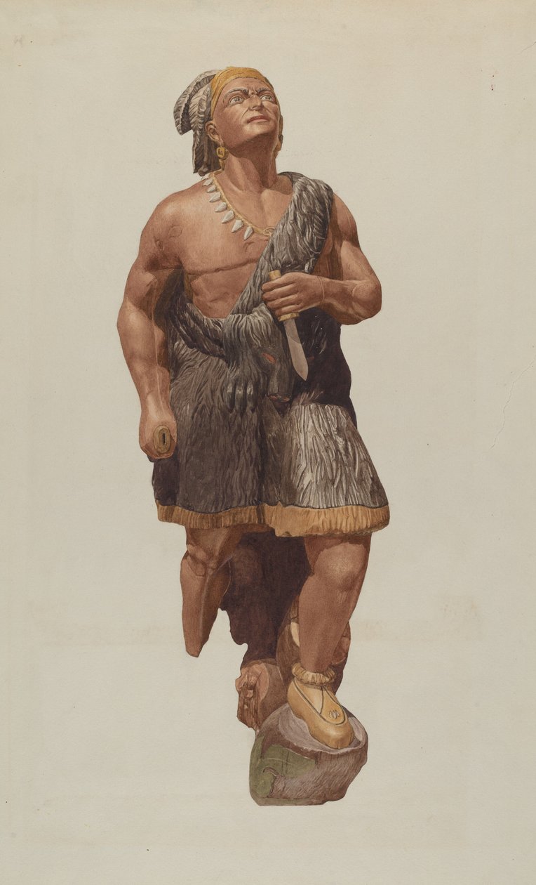 Galionsfigur: Indianer von Ingrid Selmer Larsen
