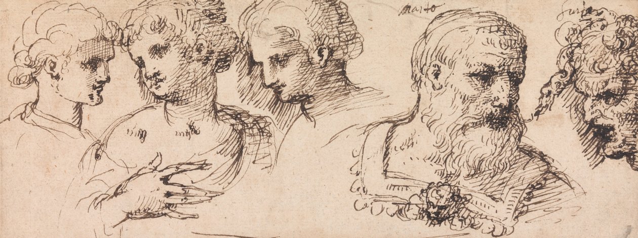 Fünf klassische Köpfe von Inigo Jones