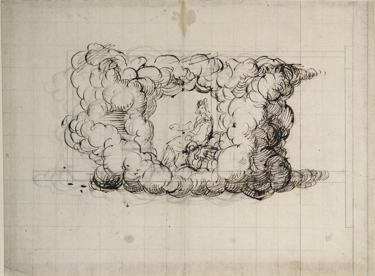 Theaterzeichnung von Inigo Jones