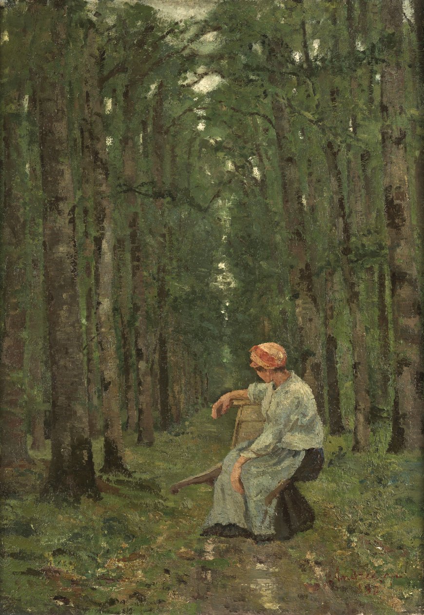 Frau im Wald von Ion Andreescu