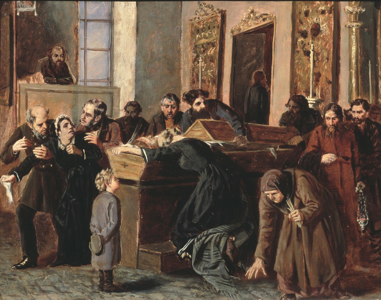 Abschied von den Toten, 1878 von Iosif Petrovich Volkov