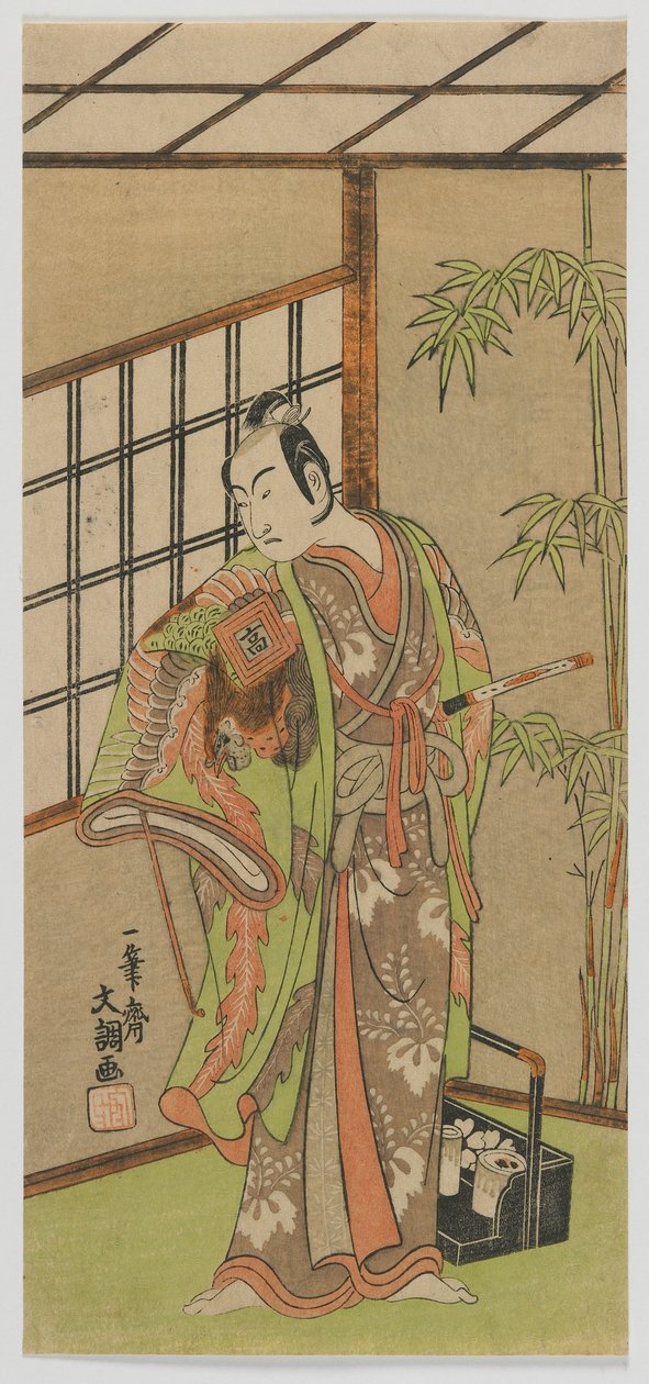 Der Schauspieler Ichikawa Komazo II, Edo-Periode, 1769 von Ippitsusai Bunchō
