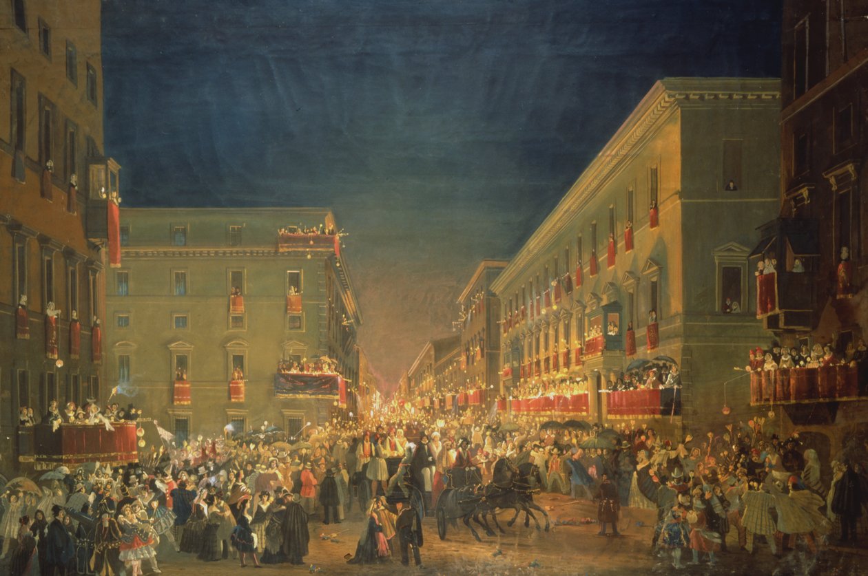 Fest der Moccoletti von Ippolito Caffi