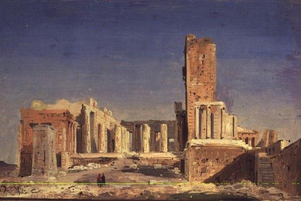 Die Akropolis von Ippolito Caffi