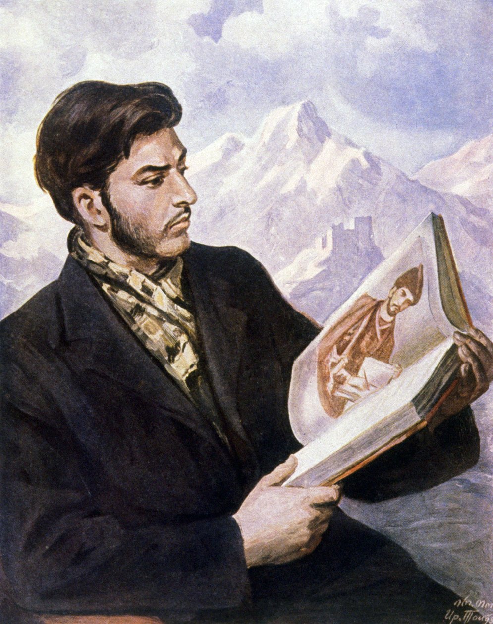 Junger Stalin von Iraklij (after) Toidze