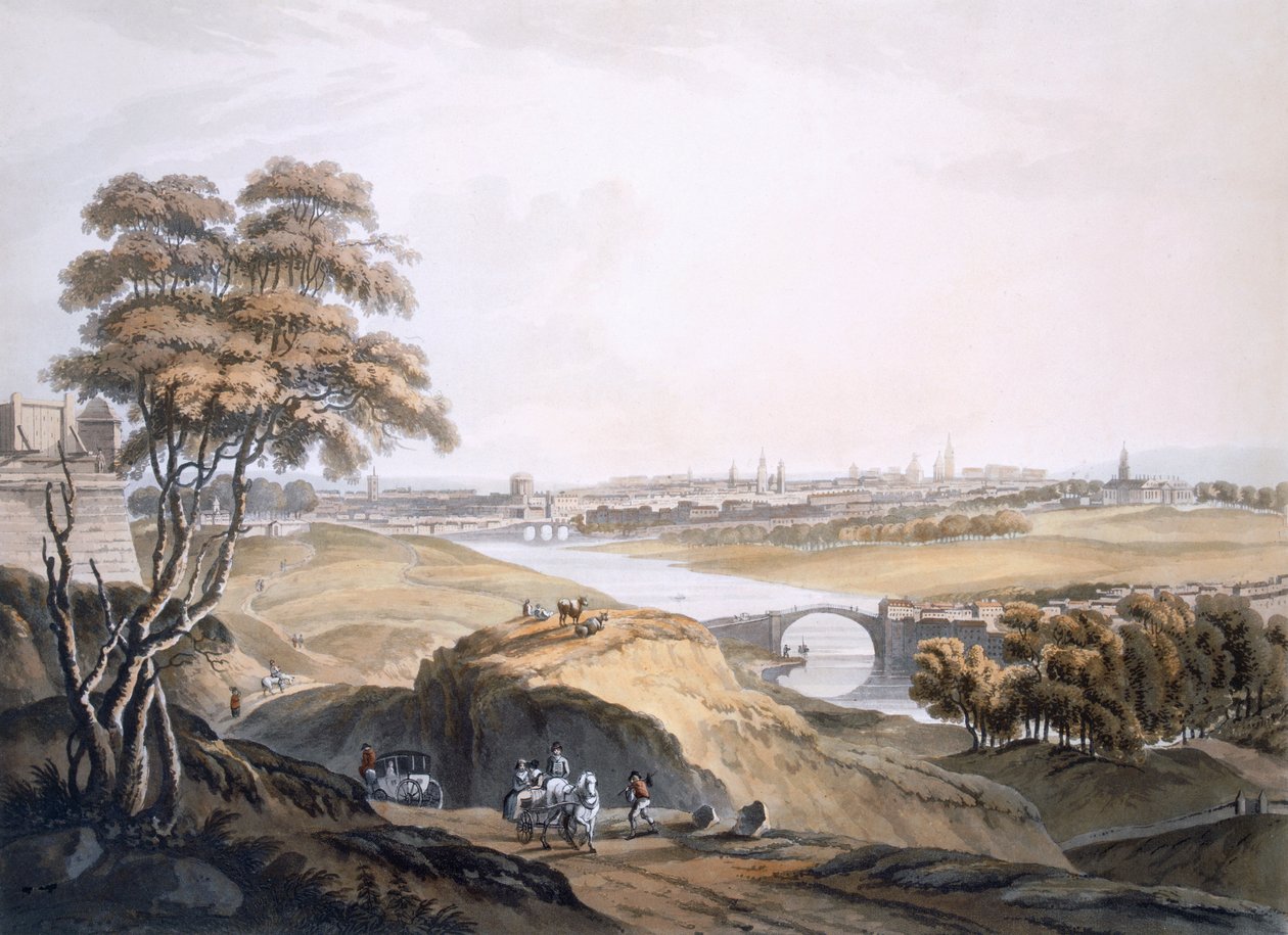 Ansicht von Dublin von Irish School