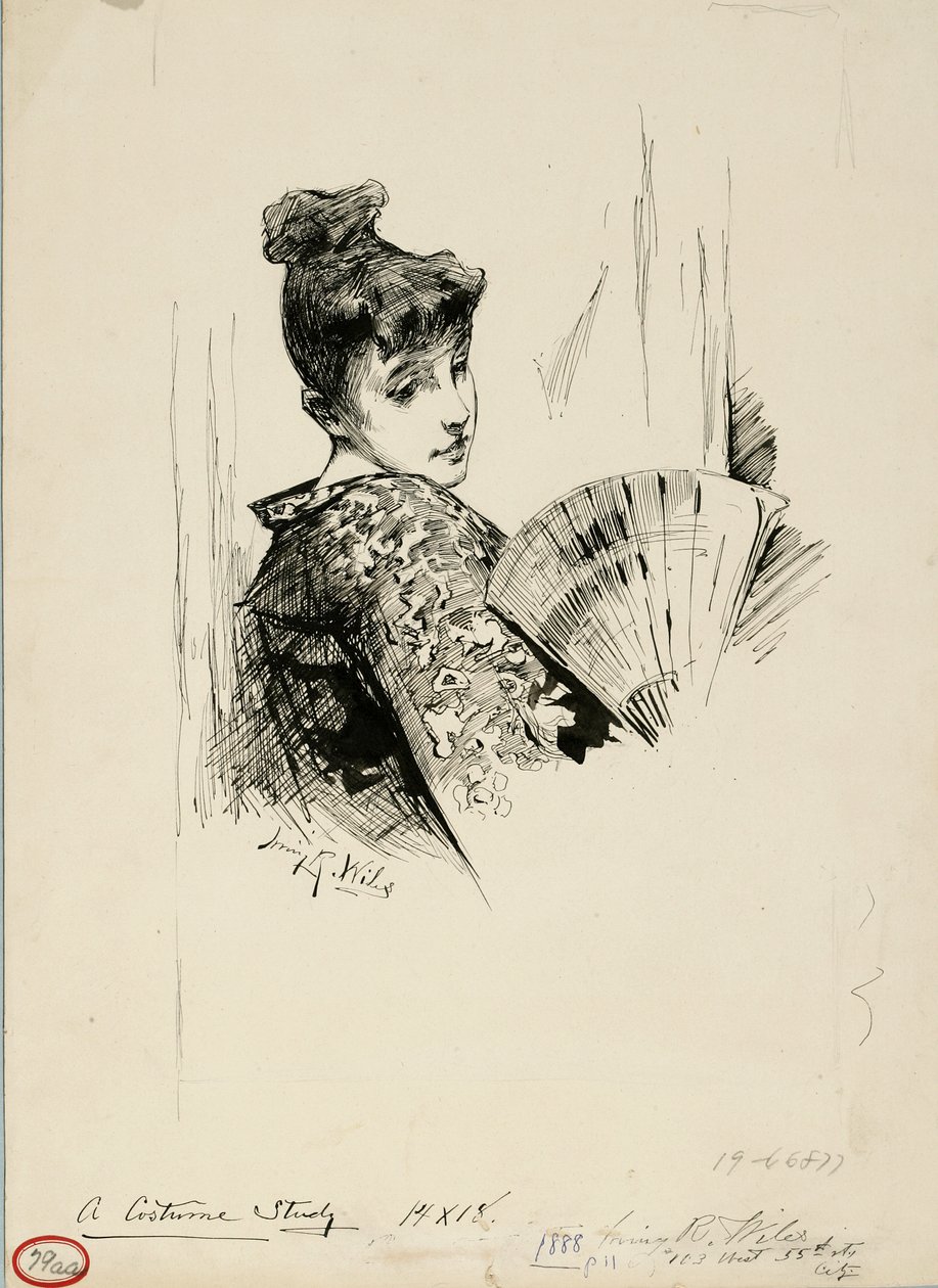 Eine Kostümstudie von Irving Ramsay Wiles