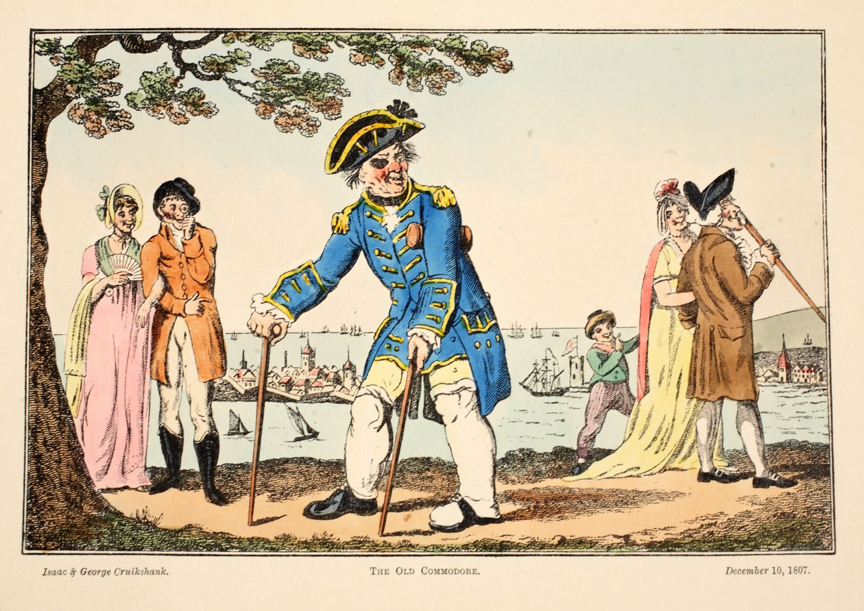 Der alte Kommodore, 1807 von Isaac, Robert and George Cruikshank