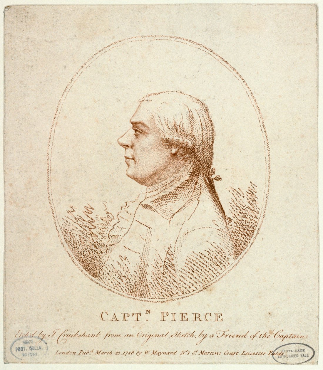 Kapitän Richard Pierce von Isaac Cruikshank