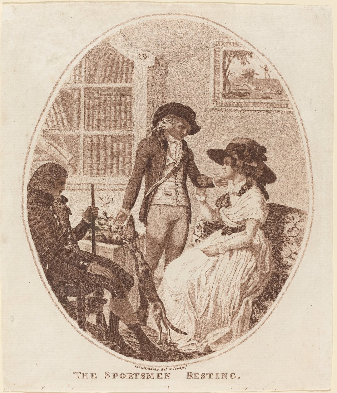 Die Jäger ruhen sich aus von Isaac Cruikshank