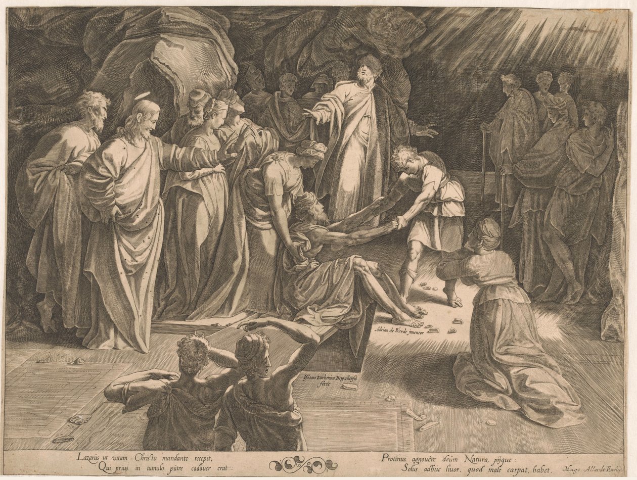 Auferweckung des Lazarus von Isaac Duchemin