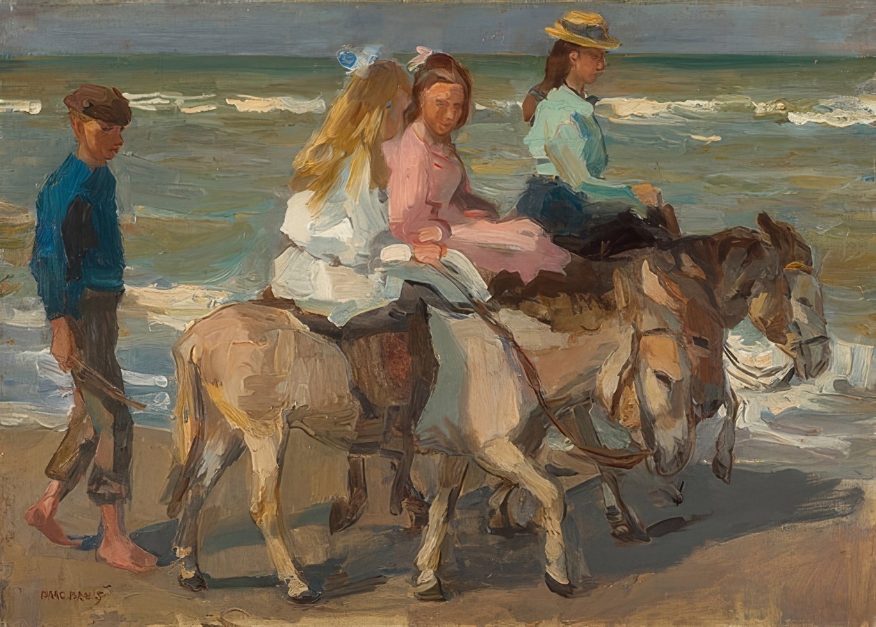 Eselreiten, 1898-1901 von Isaac Israels