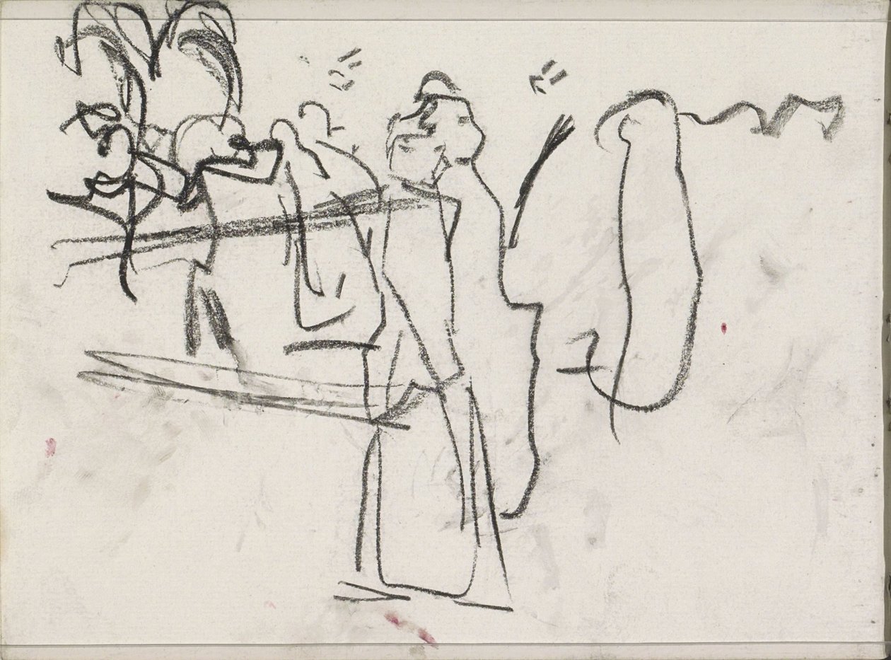 Figuren, möglicherweise gehend von Isaac Israels